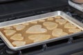 Heart Shaped Cookies for Valentine's Day on a Home Oven.