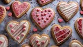 Heart shaped cookies