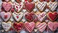 Heart shaped cookies