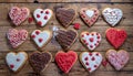 Heart shaped cookies