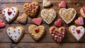 Heart shaped cookies