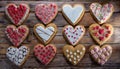 Heart shaped cookies