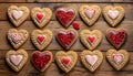 Heart shaped cookies