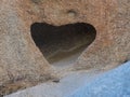 Heart Shaped Cubby in Sand Stone