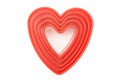 Heart shaped cutters Royalty Free Stock Photo