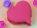 Pink heart shaped cake Royalty Free Stock Photo