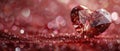 Heart Shaped Diamond on Shiny Surface