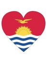 Heart Shaped Flag of Kiribati