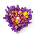 Heart shaped flower wreath Royalty Free Stock Photo