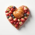 Heart shaped food Royalty Free Stock Photo