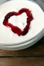 Heart shaped fruit yogurt 2