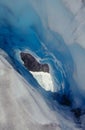 Heart-shaped ice tunnel Royalty Free Stock Photo