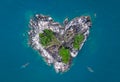 Heart shaped island