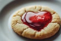 Heart shaped jelly cookie Royalty Free Stock Photo