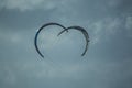 Heart shaped Kite surfs