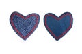 Heart shaped knee patches