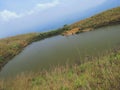 Heart shaped lake Chembra peak Wayanad kerala