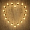 Heart shaped light decor