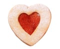 Heart shaped Linzer cookie