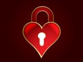 Heart shaped lock Royalty Free Stock Photo