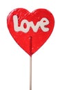 Heart shaped lollipop Royalty Free Stock Photo