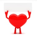 Heart shaped mascot