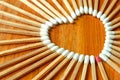 Heart shaped matchstick Royalty Free Stock Photo