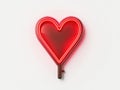 Heart-shaped neon sign Royalty Free Stock Photo