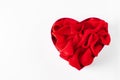 Heart shaped open gift box on white background Royalty Free Stock Photo