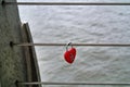 Heart-shaped padlock