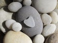 Heart shaped pebble Royalty Free Stock Photo