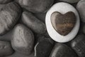 Heart Shaped Pebble Royalty Free Stock Photo