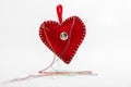 Heart shaped pincushion.