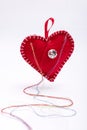 Heart shaped pincushion.