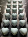 Heart shaped plastic mold, used to make ice into heart shape Royalty Free Stock Photo