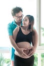 Heart Shaped Pregnancy, Love sign Royalty Free Stock Photo