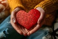 Heart-Shaped Puzzle Held in Gentle Hands