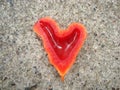 Heart-shaped red paprika Royalty Free Stock Photo