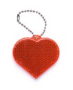 Heart shaped safety reflector Royalty Free Stock Photo