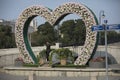 Heart Shaped Sculpture in Moscow