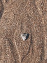 heart shaped sea stone Royalty Free Stock Photo