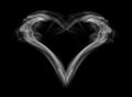 Heart shaped smoke Royalty Free Stock Photo