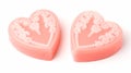 Heart-shaped soap bars