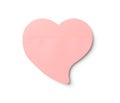 Heart shaped sticky note Royalty Free Stock Photo