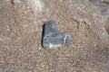 Heart Shaped Stone On Beach Royalty Free Stock Photo
