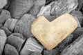 Heart shaped stone Royalty Free Stock Photo