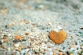 Heart shaped stone Royalty Free Stock Photo