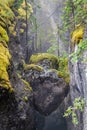 Heart shaped stones in Maligne Canyon in Jasper National Park, Canada Royalty Free Stock Photo