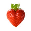 A heart shaped strawberry Royalty Free Stock Photo