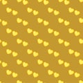 Heart shaped sunglasses seamless pattern in yellow color. textile design. exotic fashion trend. repeat vector pattern